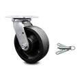 Service Caster 6 Inch Glass Filled Nylon Swivel Caster with Roller Bearing and Swivel Lock SCC SCC-30CS620-GFNR-BSL